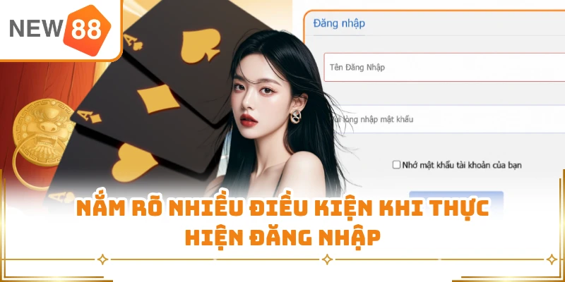 Nắm rõ nhiều điều kiện khi thực hiện đăng nhập